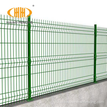 Fence a maglie di filo saldato con rivestimento in PVC bianco